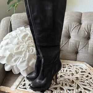 Boston Proper Platform Tall Leather Heels Boots Women’s 7.5